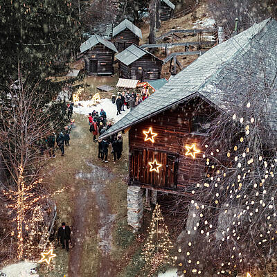 Mallnitzer Bergadvent Adventhütten mit Gästen